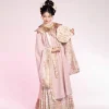 6-Piece Pink Hanfu Graduation Gown Outfit