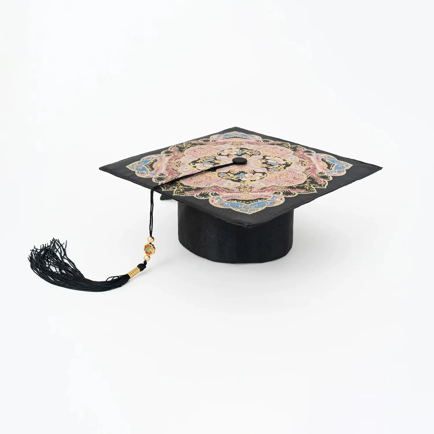 6-Piece Pink Hanfu Graduation Gown Outfit - Image 5