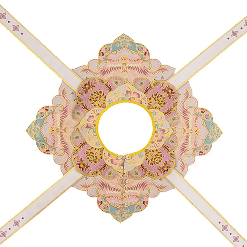 6-Piece Pink Hanfu Graduation Gown Outfit - Image 10