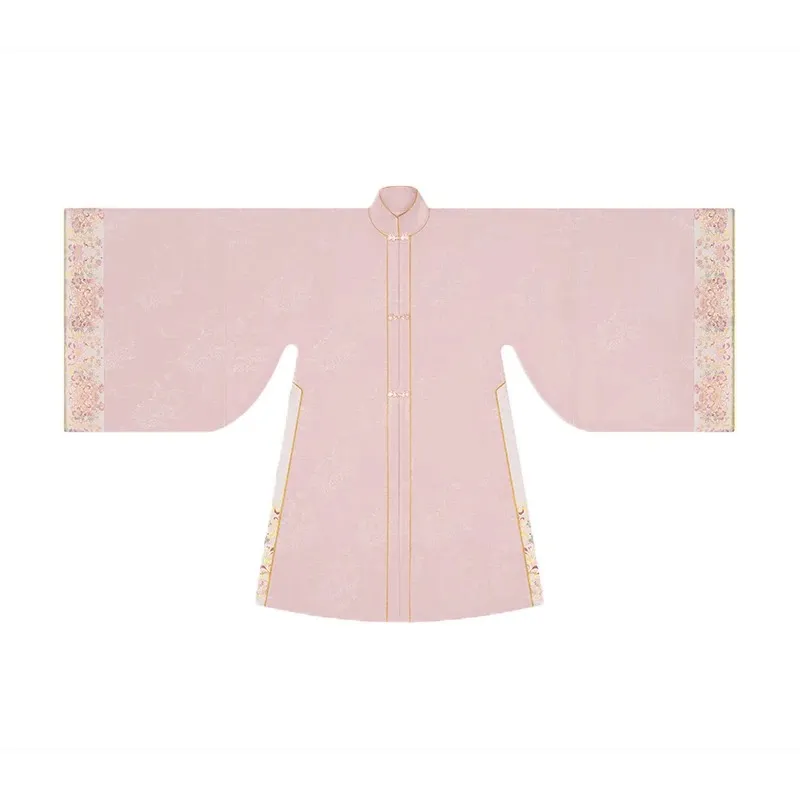 6-Piece Pink Hanfu Graduation Gown Outfit - Image 9