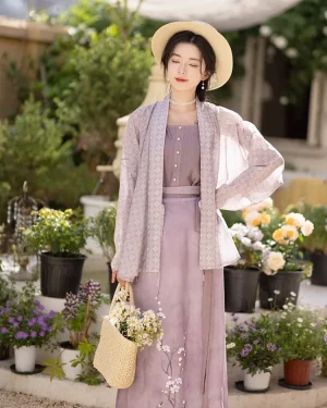 Alternative view of Purple Fairy-Style Hanfu & Song Dynasty Fashion Dress