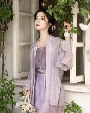Purple Fairy-Style Hanfu & Song Dynasty Fashion Dress